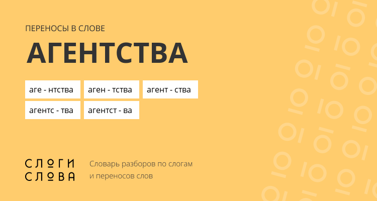 Переносы слова агентства