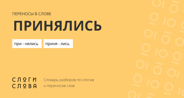 Переносы слова принялись